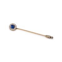 TIFFANY & CO., ANTIQUE, KASHMIR SAPPHIRE AND DIAMOND STICKPIN