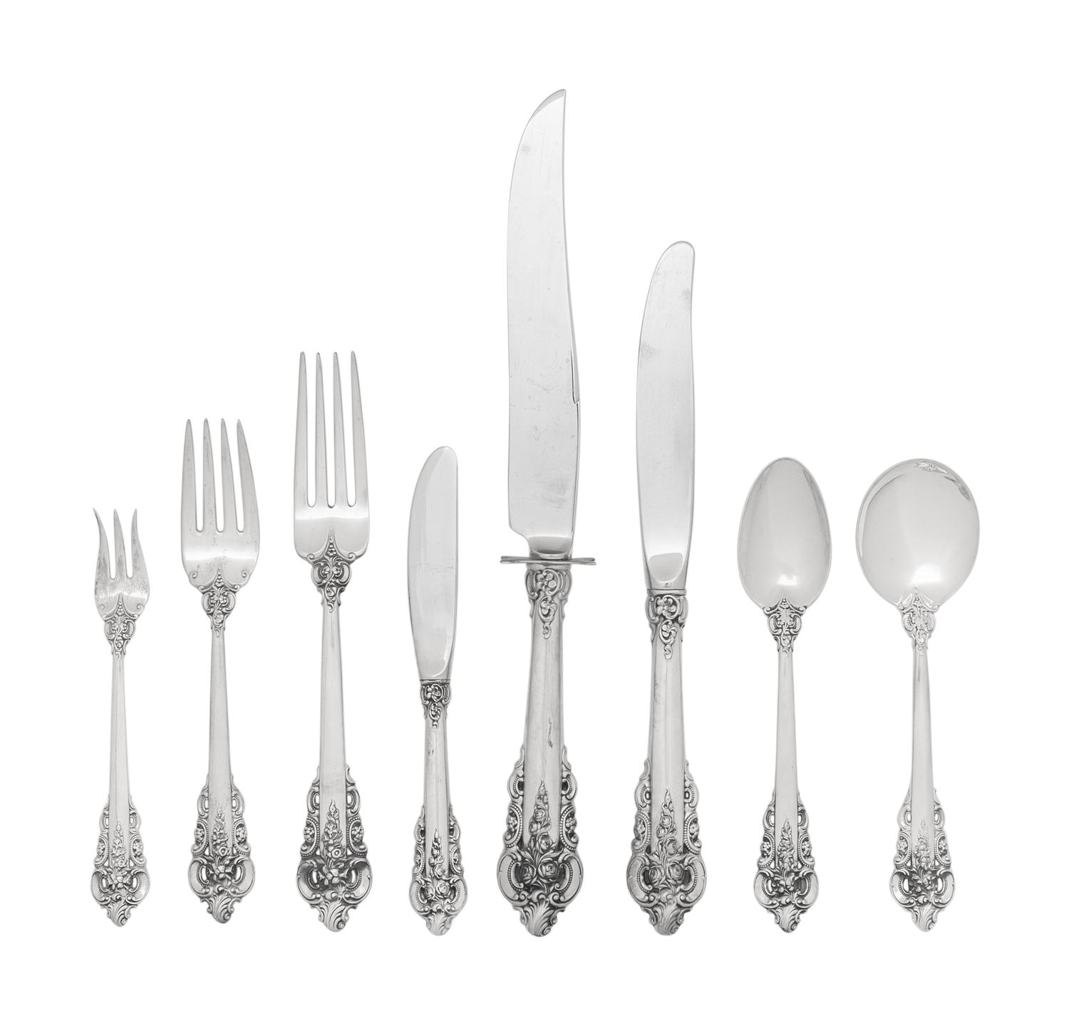 An American Silver Flatware Service