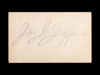A Heavyweight Boxing Champion James J. Jeffries Signed Index Card and Original 1939 Warner Brothers Photograph,