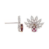 RUBY AND DIAMOND EARRINGS