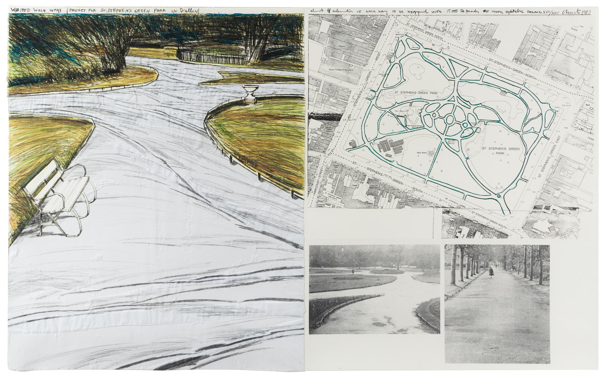 Christo and Jeanne-Claude, (Bulgarian/American, b. 1935), Wrapped Walkways, 1983