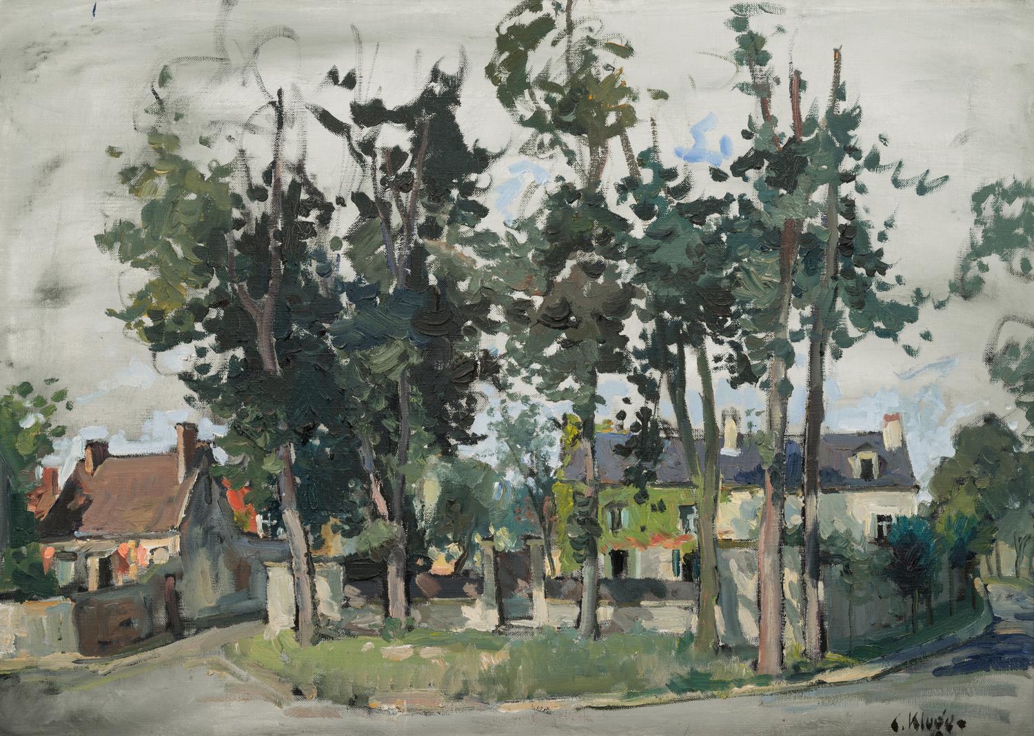 Cottages and Trees