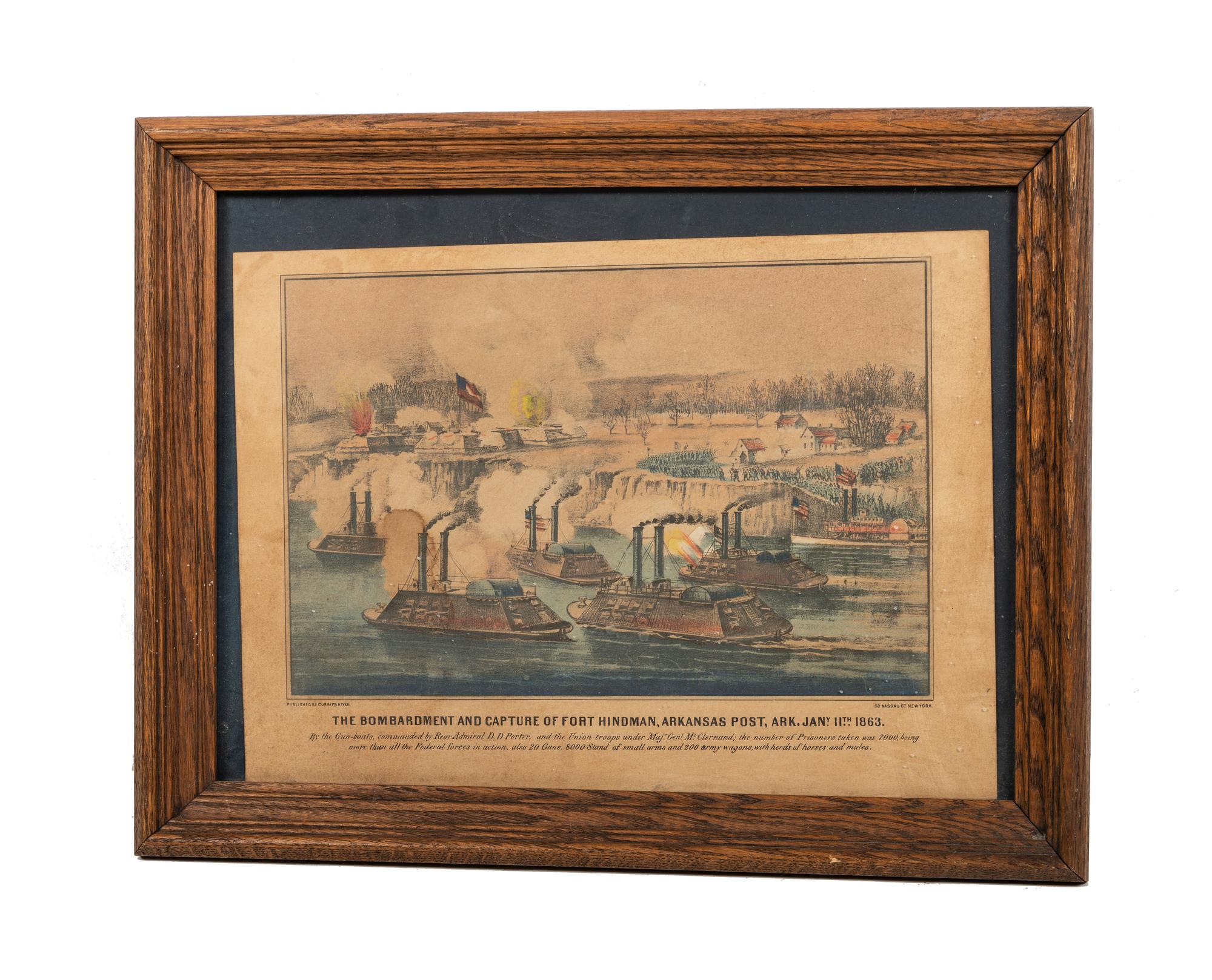 [CIVIL WAR]. A group of 7 lithographs by Kurz & Allison and Currier & Ives, comprising: