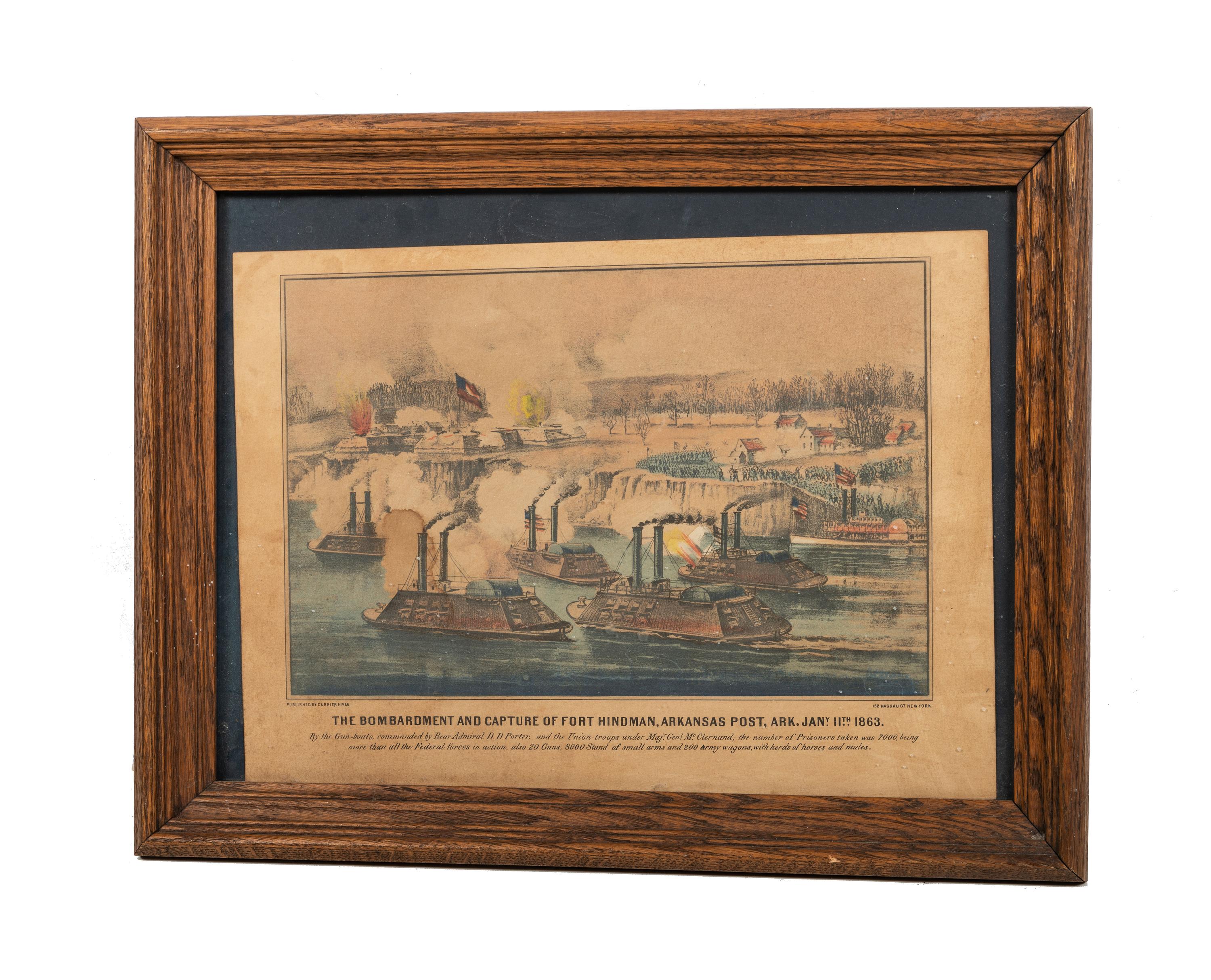 [CIVIL WAR]. A group of 7 lithographs by Kurz & Allison and Currier & Ives, comprising: