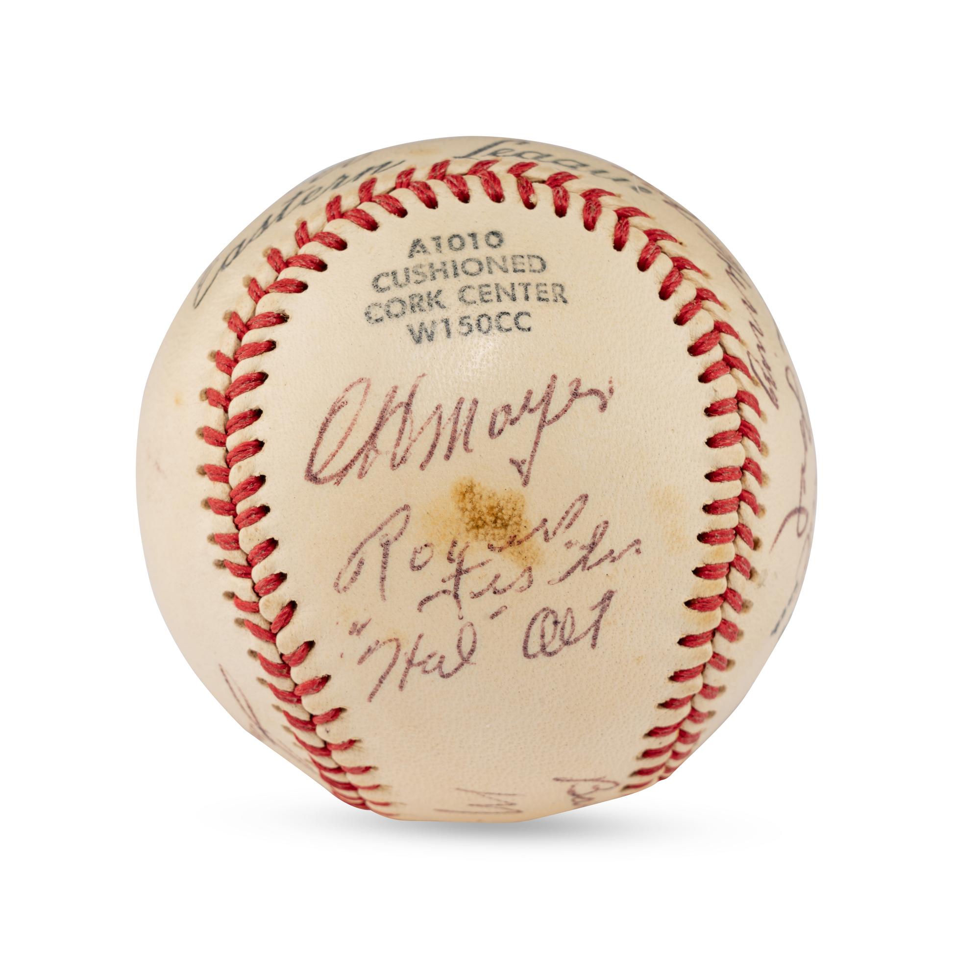 A 1955 Allentown Cardinals Team Signed Autograph Baseball
