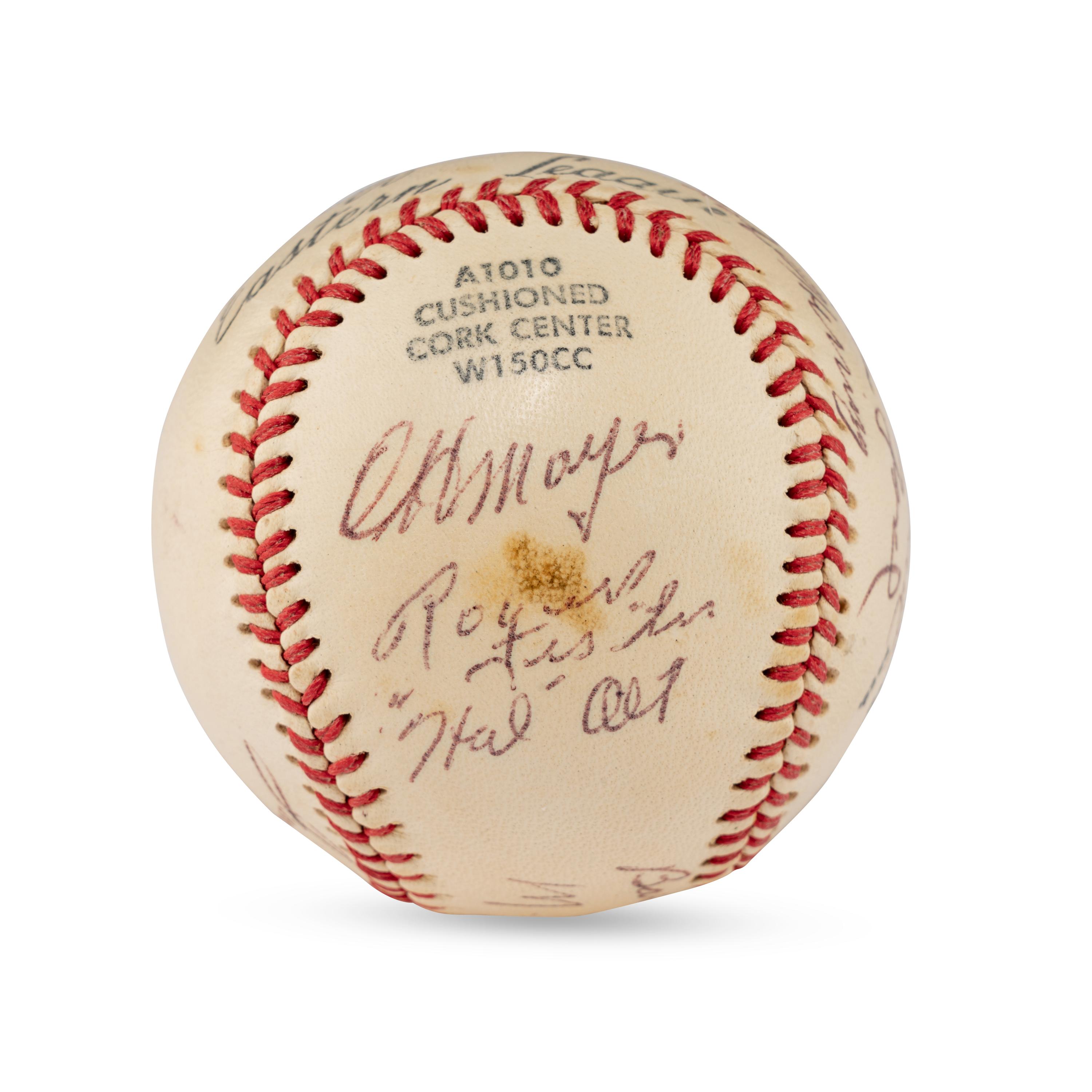 A 1955 Allentown Cardinals Team Signed Autograph Baseball