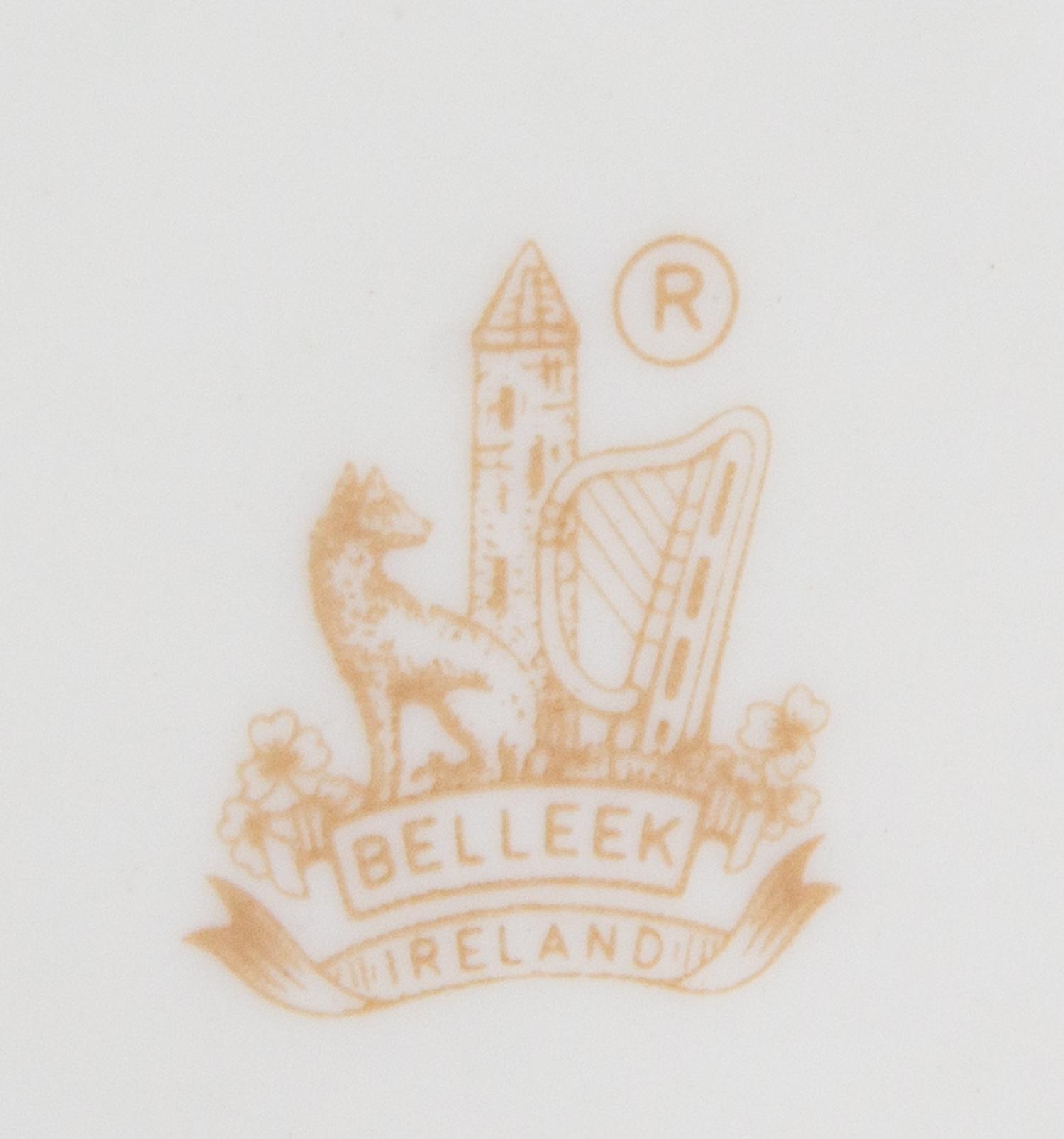 A Belleek Floral Centerpiece Height 11 inches. — SEVENTH GOLD MARK (1980-1993)
