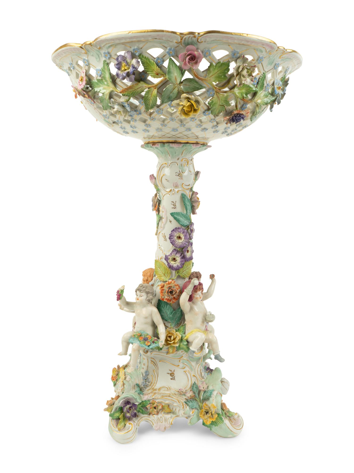 A German Porcelain Centerpiece — 19TH CENTURY