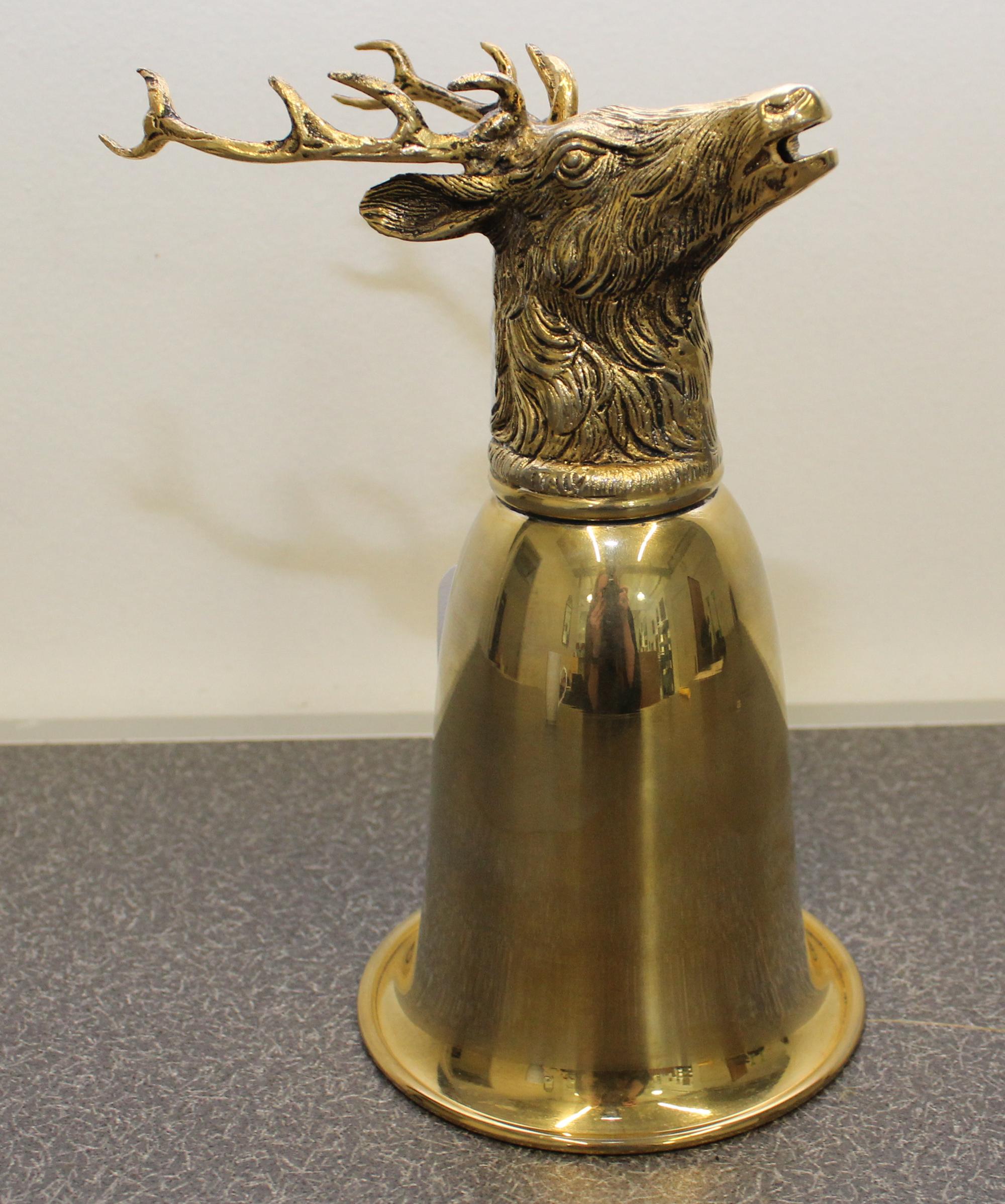 An Italian Gilt Metal Stirrup Cup Height 8 inches. — GUCCI