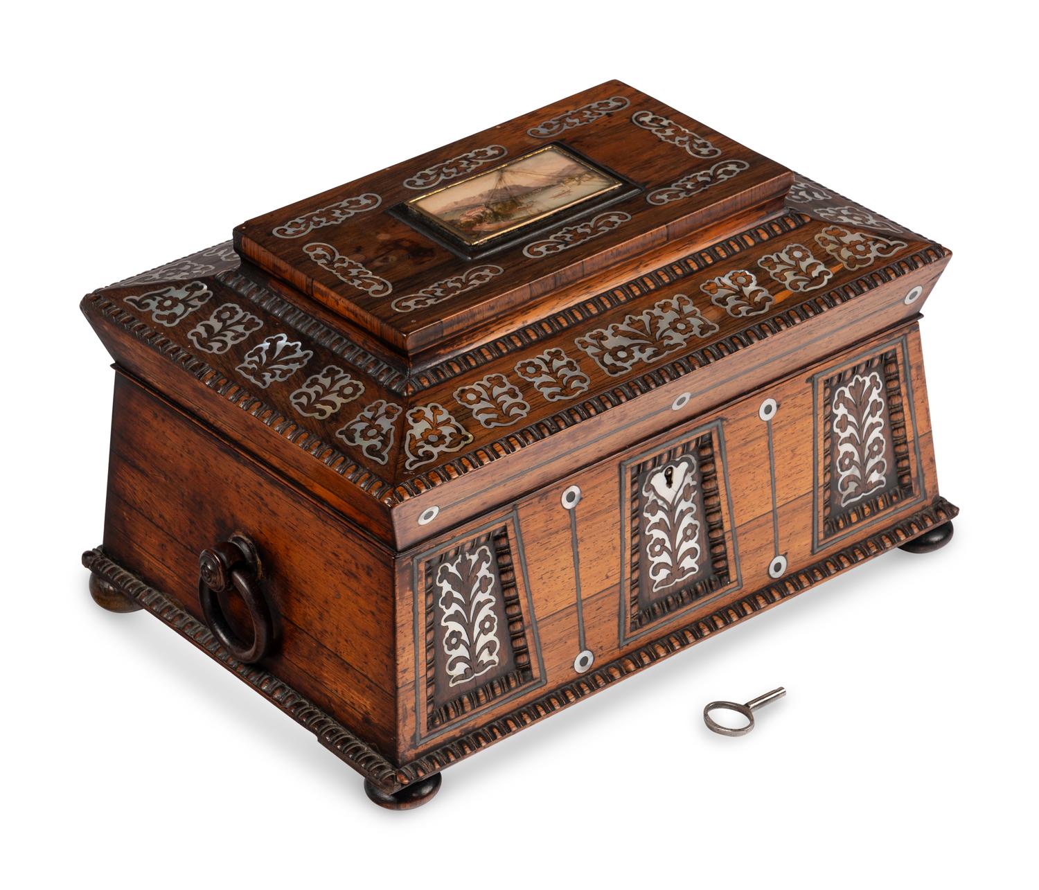 An Anglo-Indian Musical Tea Caddy