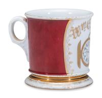 A Watchmaker's Porcelain Occupational Shaving Mug