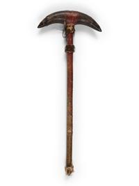 Plains Horn Club, with Painted Handle
