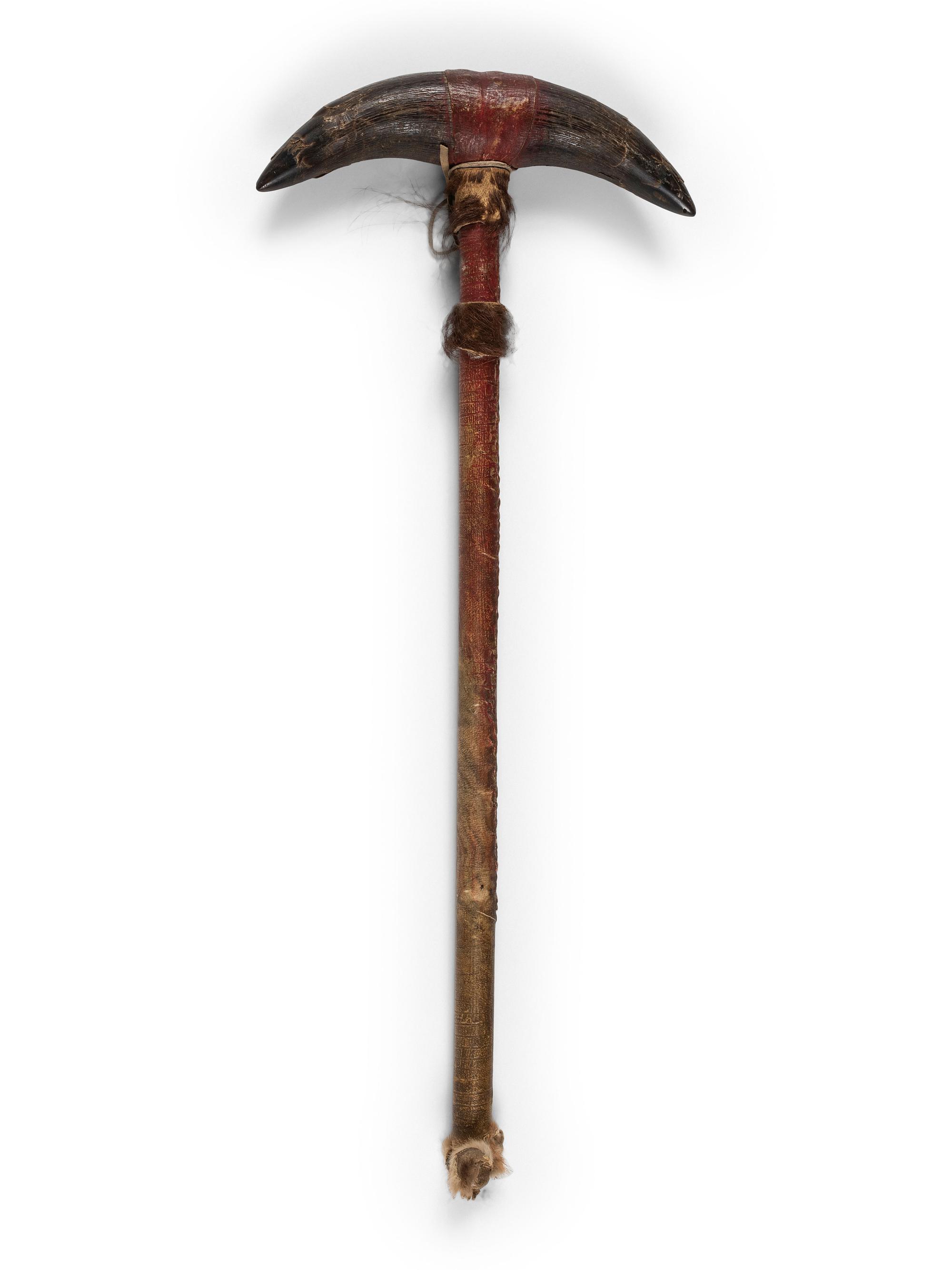 Plains Horn Club, with Painted Handle