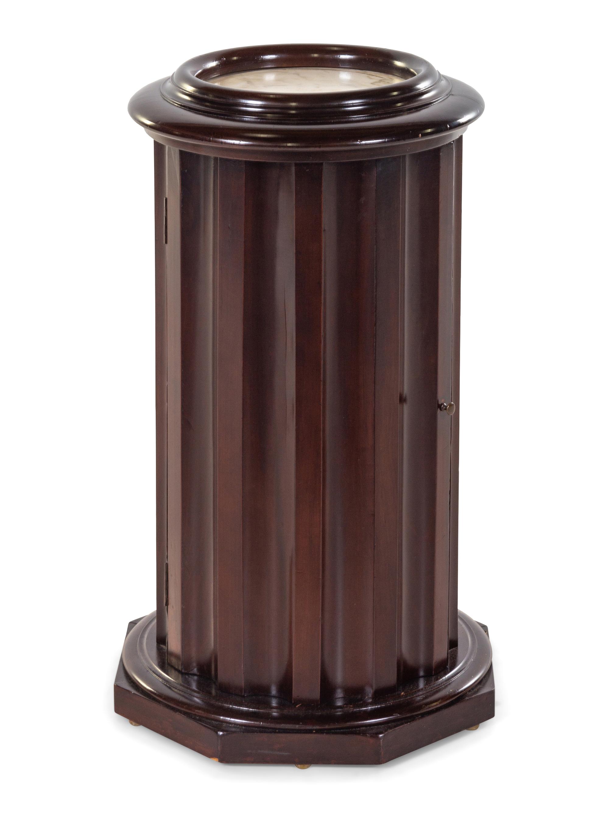 A Regency Style Mahogany Pedestal Cabinet