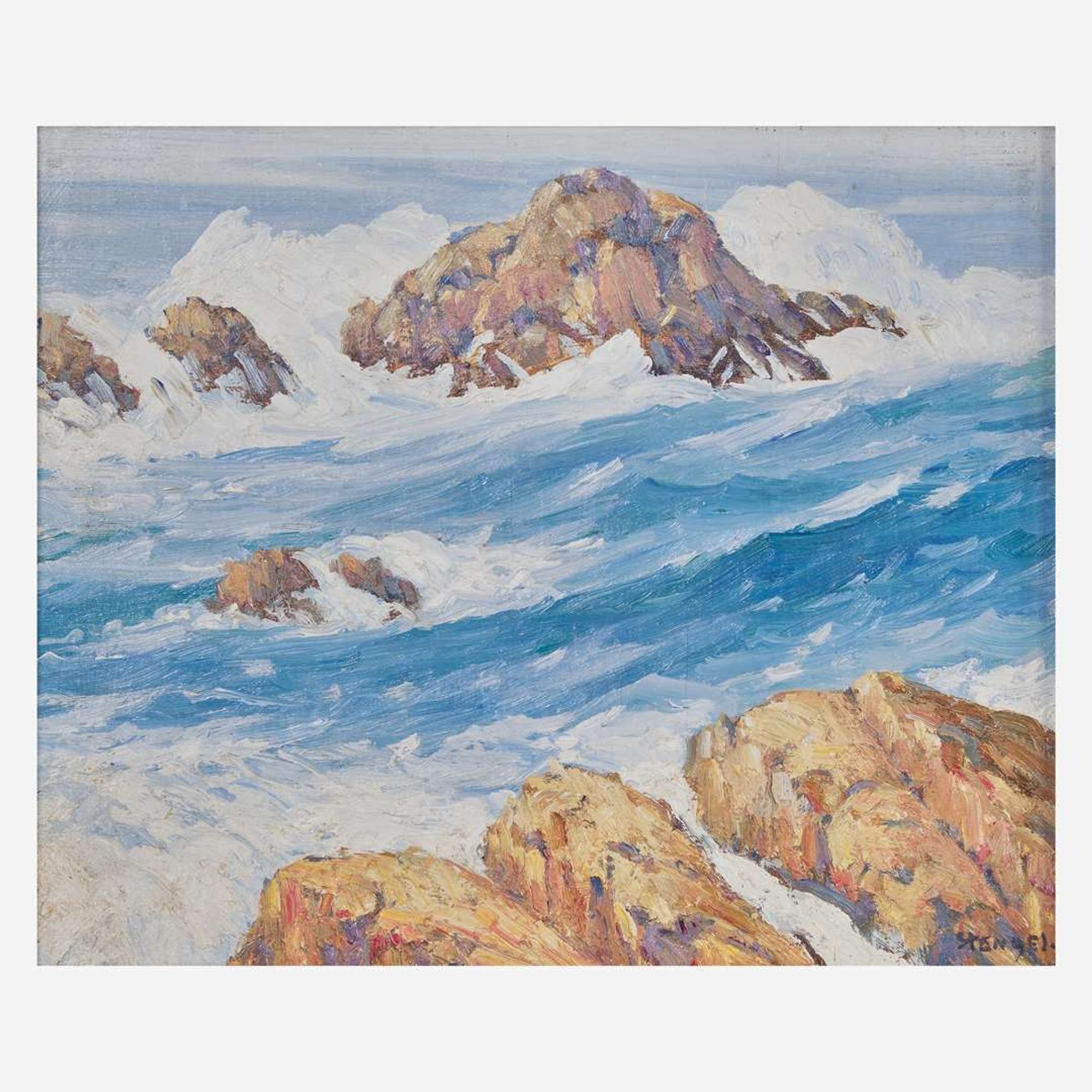George J. Stengel (American, 1872-1937) Crashing Waves
