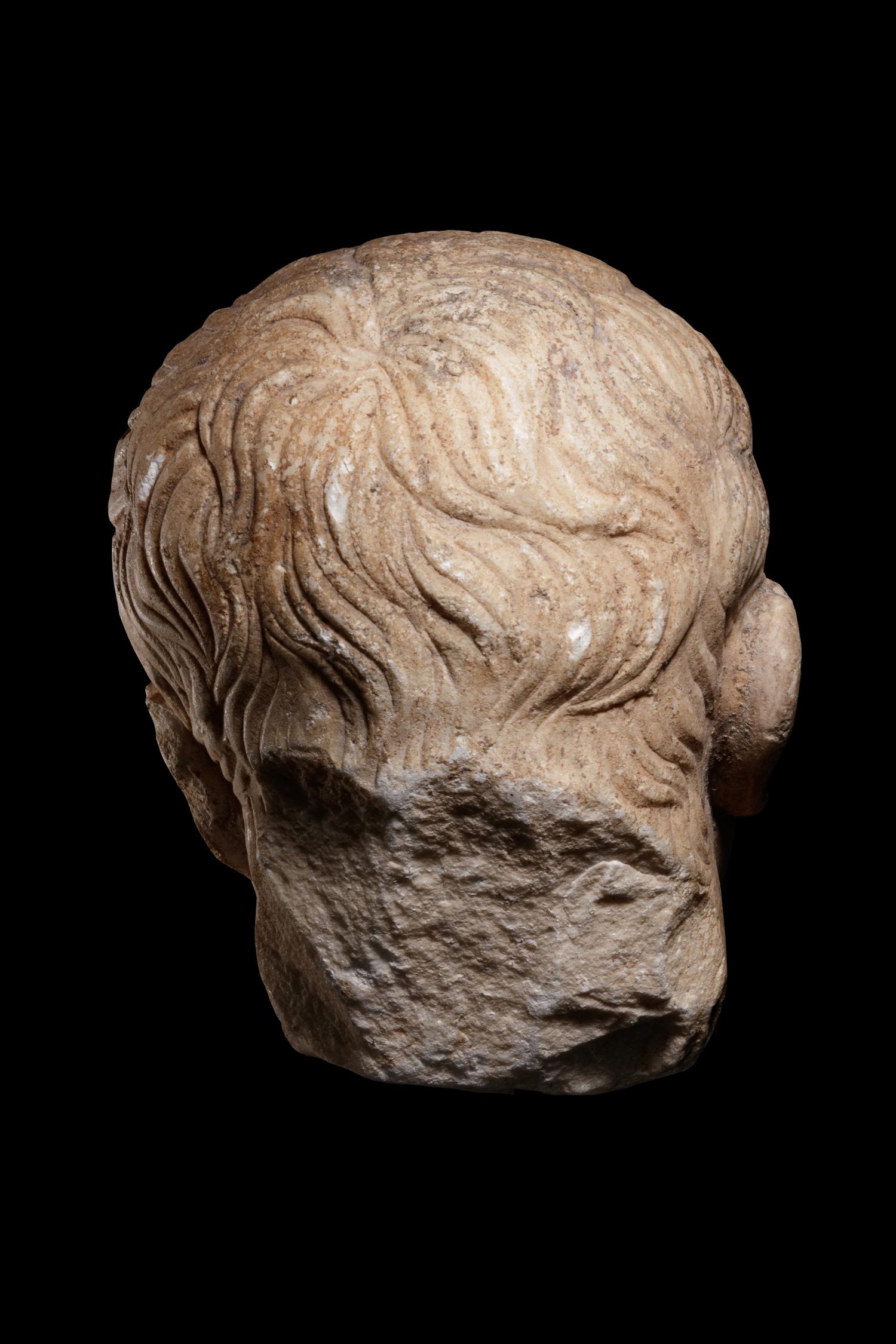 A Roman Marble Head of a Man