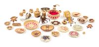A Collection of Native American Baskets Diameter of largest 1 3/4 inches.