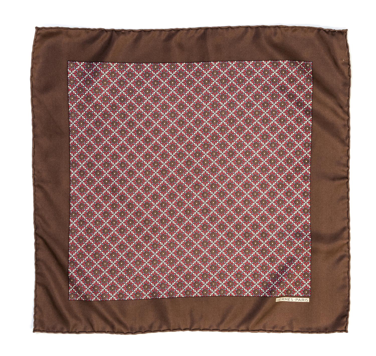 A Group of Hermes Silk Pocket Scarves, 17" x 17".
