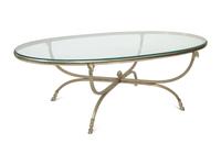 A Neoclassical Steel and Silver Plate Low Table in the Style of Maison Jansen