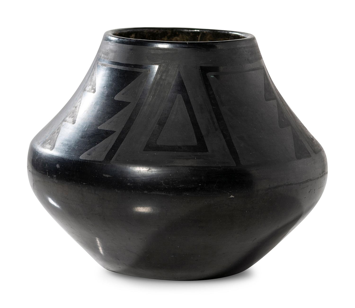 Blackware Pottery Jar 1923-1925