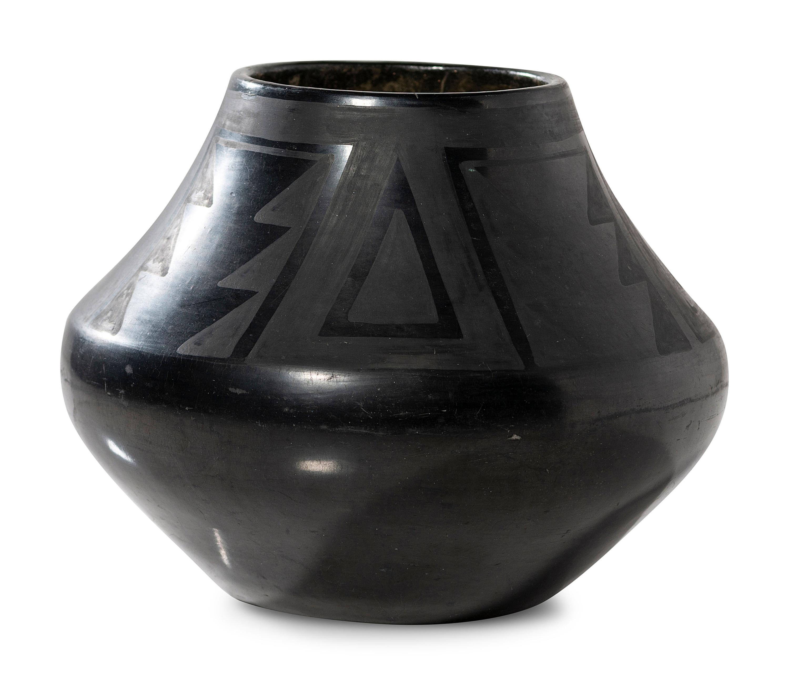 Blackware Pottery Jar 1923-1925