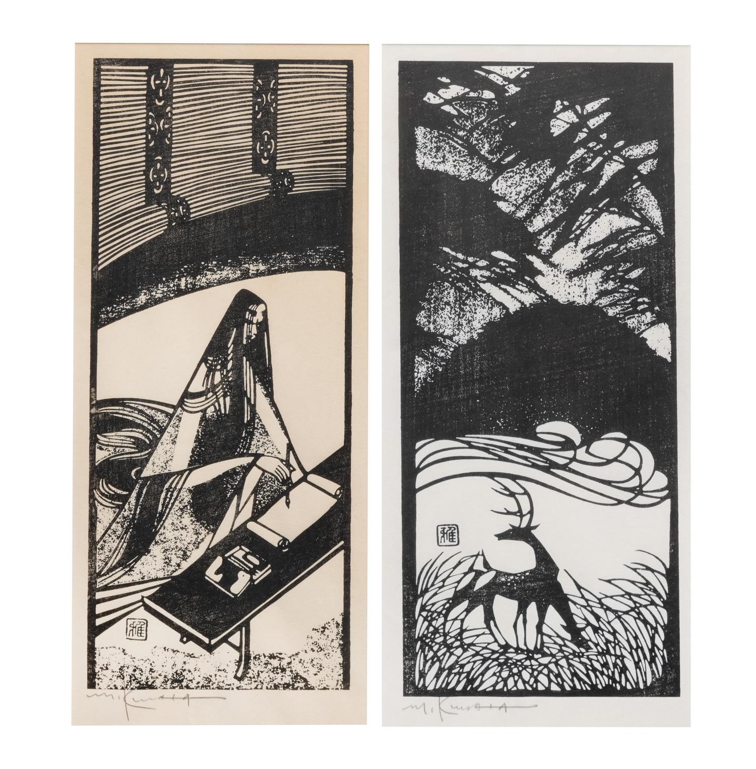Two Japanese Woodblock Prints
