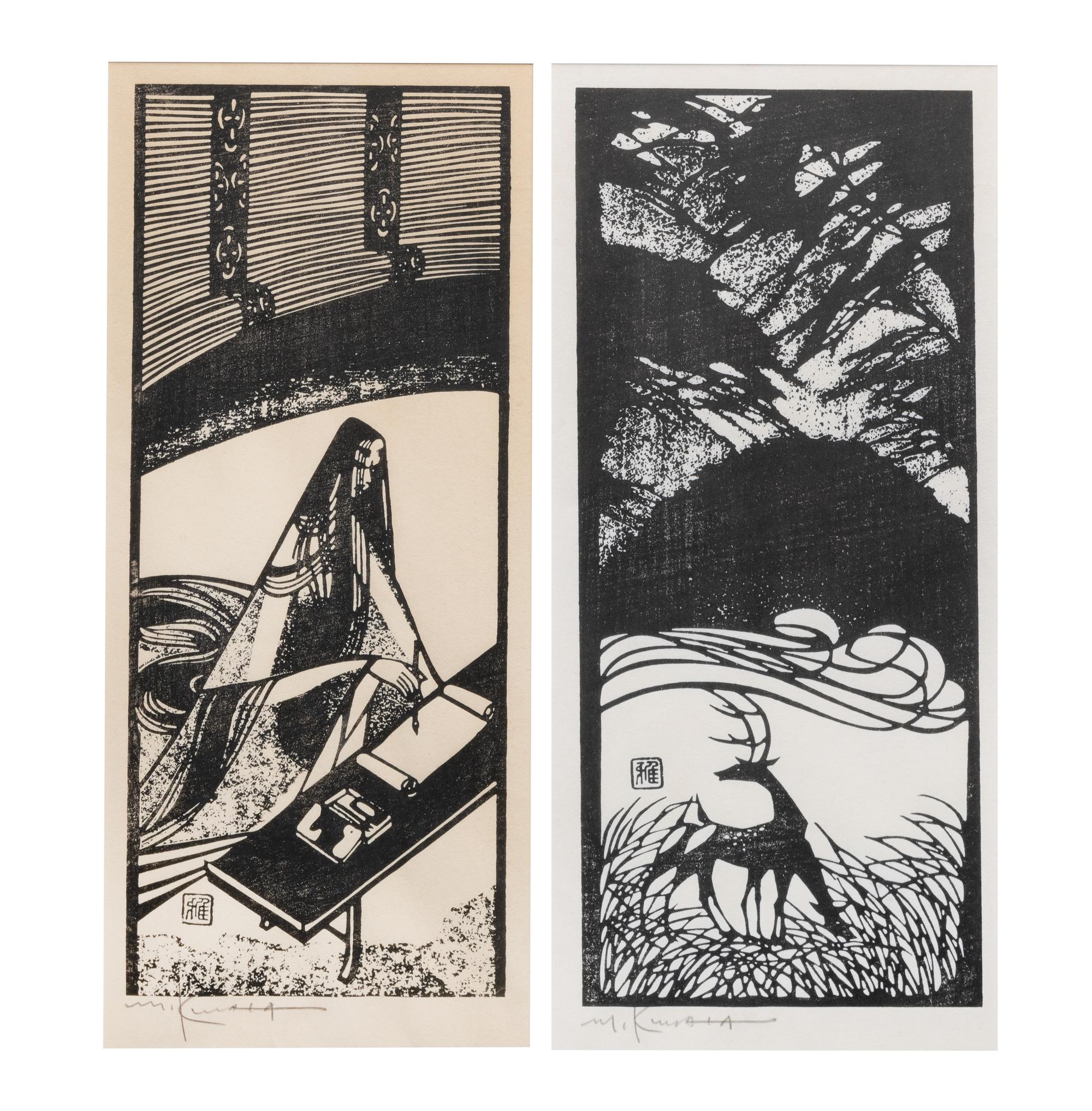 Two Japanese Woodblock Prints