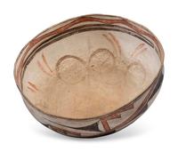 Zuni Polychrome Pottery Dough Bowl