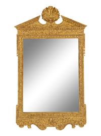 A George I Style Giltwood Mirror