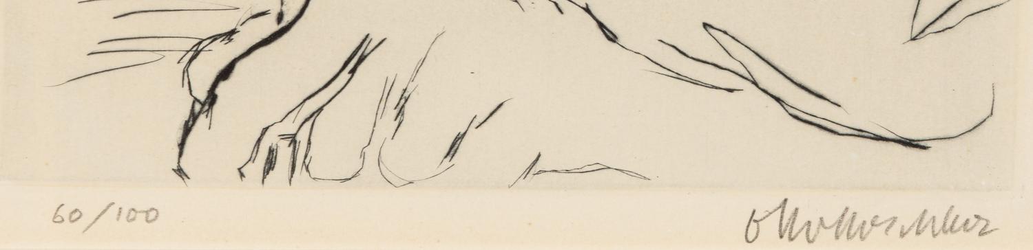 Self Portrait with Etching Needle, 1970