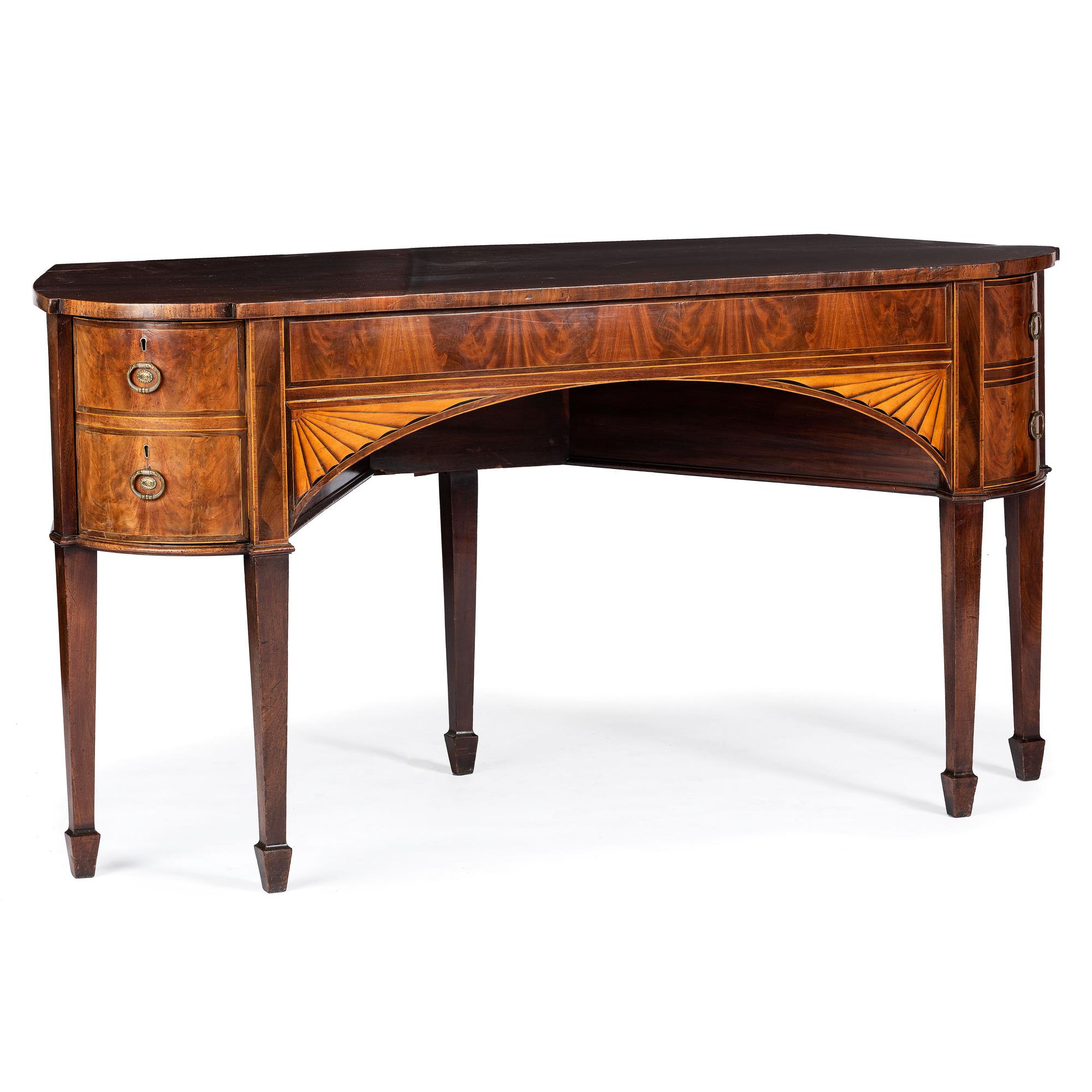 A Gillows of Lancaster Regency Inlaid Mahogany Sideboard
