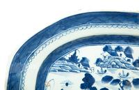 A Collection of Chinese Blue and White Canton Porcelain Table Articles