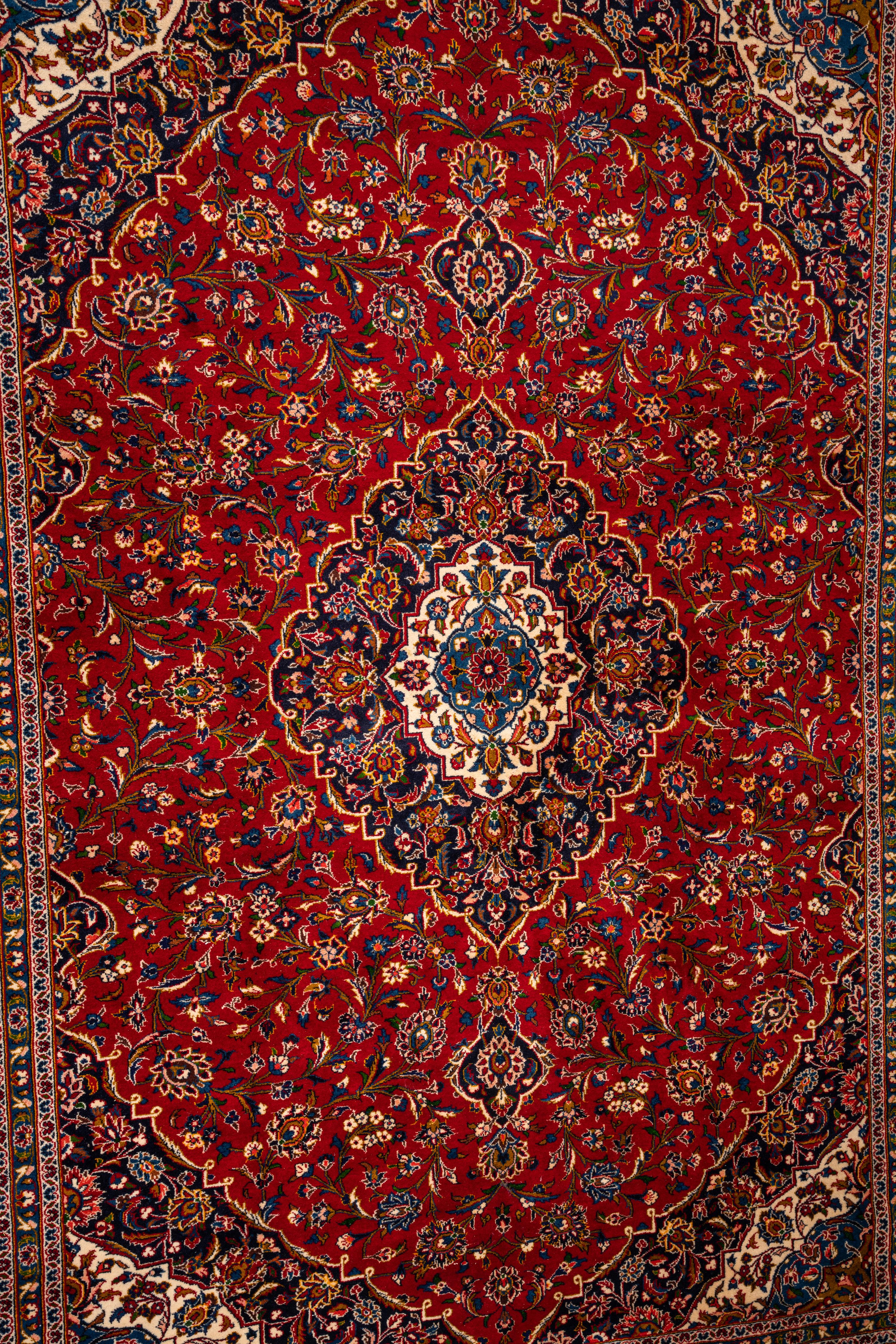 A Kashan Wool Rug