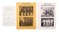 [MUSIC]. [MARSH, J.B.T.]. The Story of the Jubilee Singers, with Their Songs . London: Hodder and Stoughton, 1876. [ With: ] 3 programs for African American singing groups.