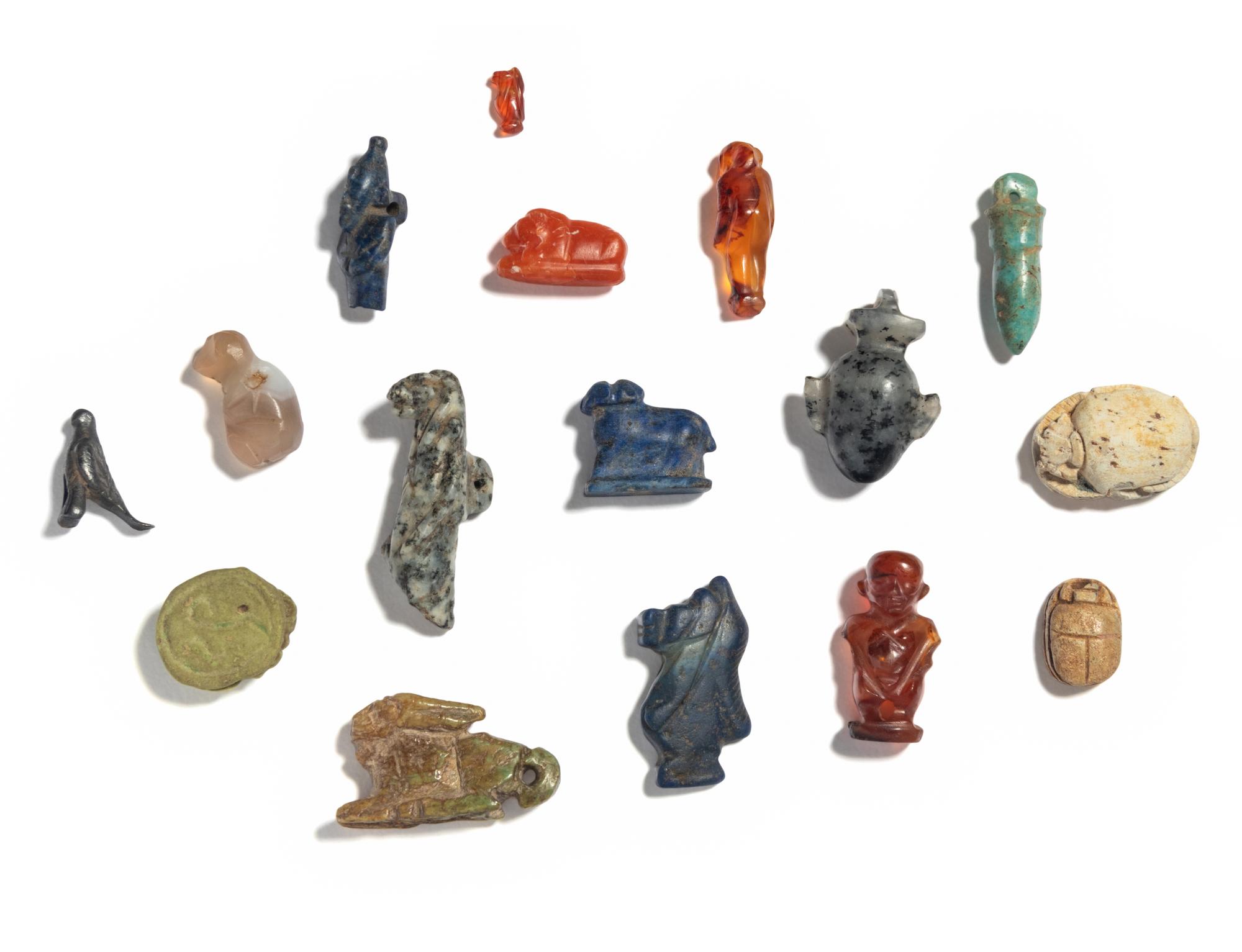 Sixteen Egyptian Amulets