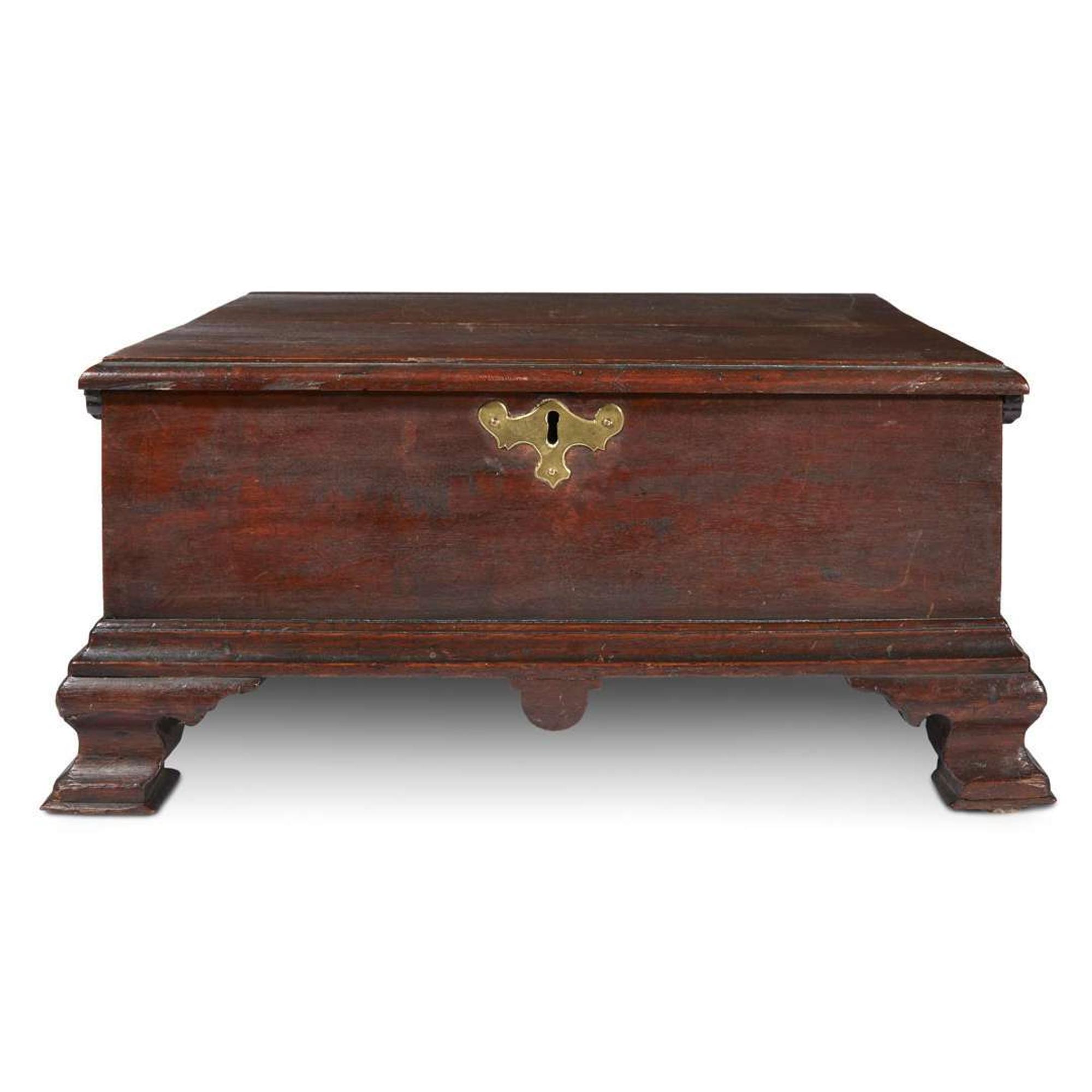 Chippendale walnut bible box Pennsylvania, circa 1770