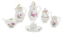A Group of Vienna Porcelain Articles Height of tallest 10 1/4 inches. — 18TH CENTURY
