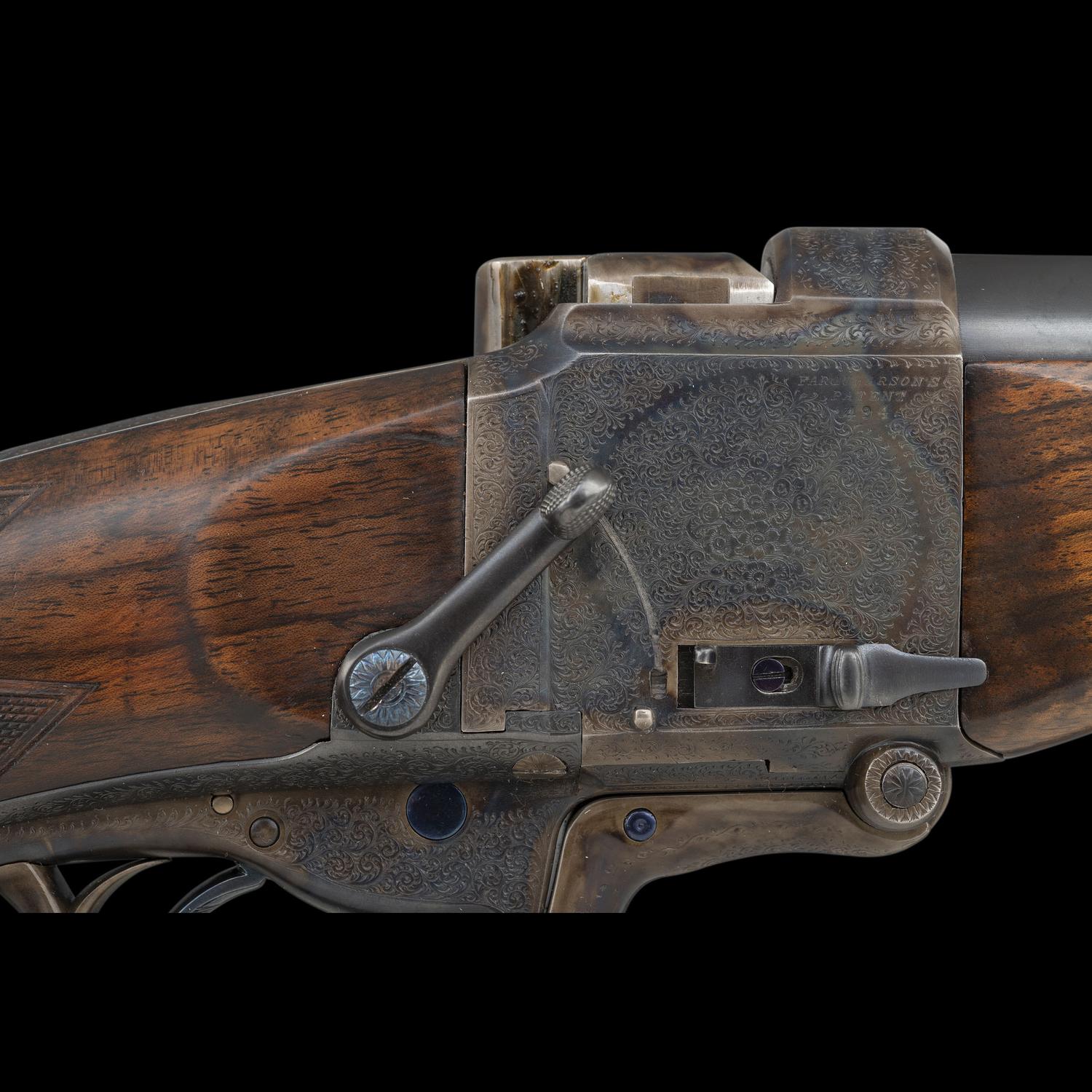 **George Gibbs Bristol Farquharson Falling Block Metford's Patent 48 Bore Rifle