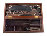 [MEDICAL KIT] Late 19th century amputation and trephination kit. Cincinnati, OH: Samuel A. Crocker, ca late 1890s.