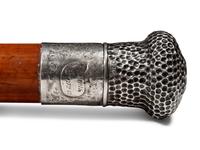 Two Silver Mounted Malacca Walking Sticks