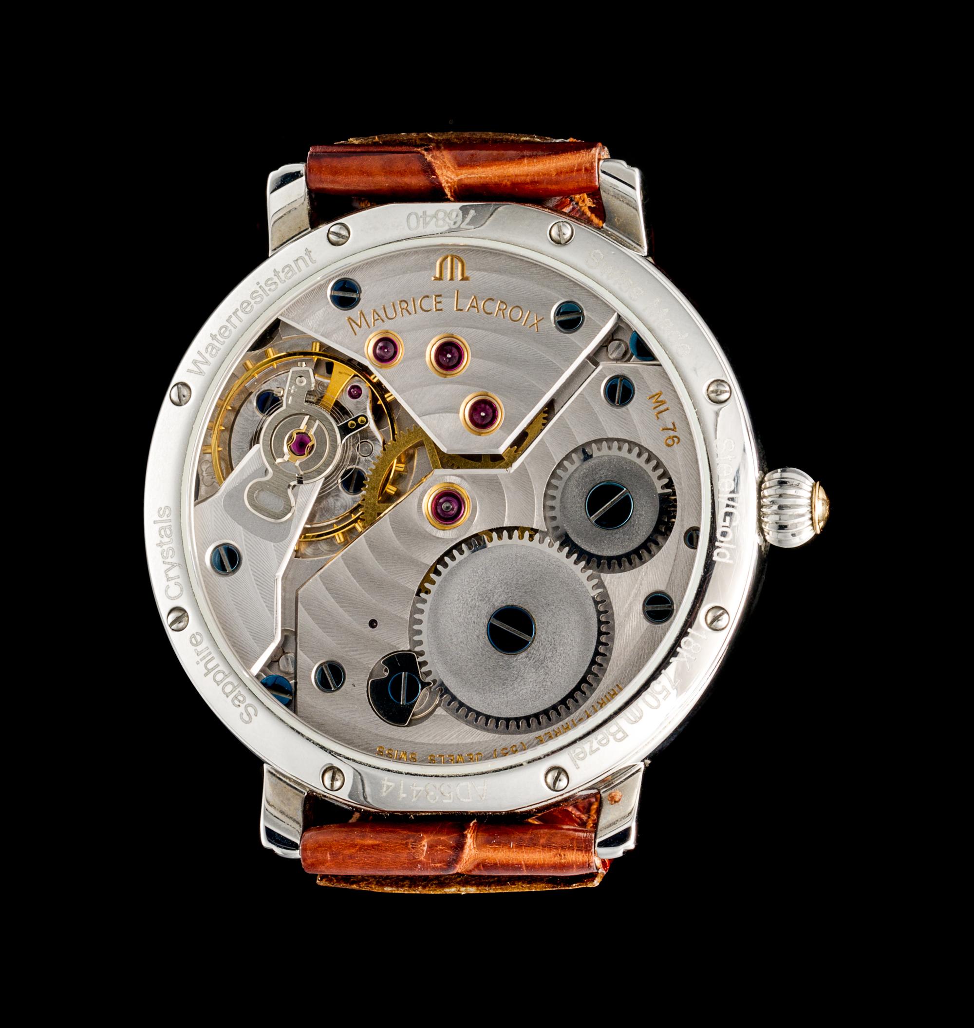 A Stainless Steel and Yellow Gold Masterpiece Retrograde Calendar Wristwatch, Maurice Lacroix,