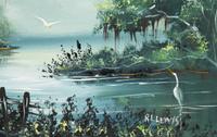 Florida Highwayman - View with White Heron