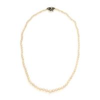 Mikimoto, Cultured Pearl Earrings with an Unsigned Cultured Pearl Necklace