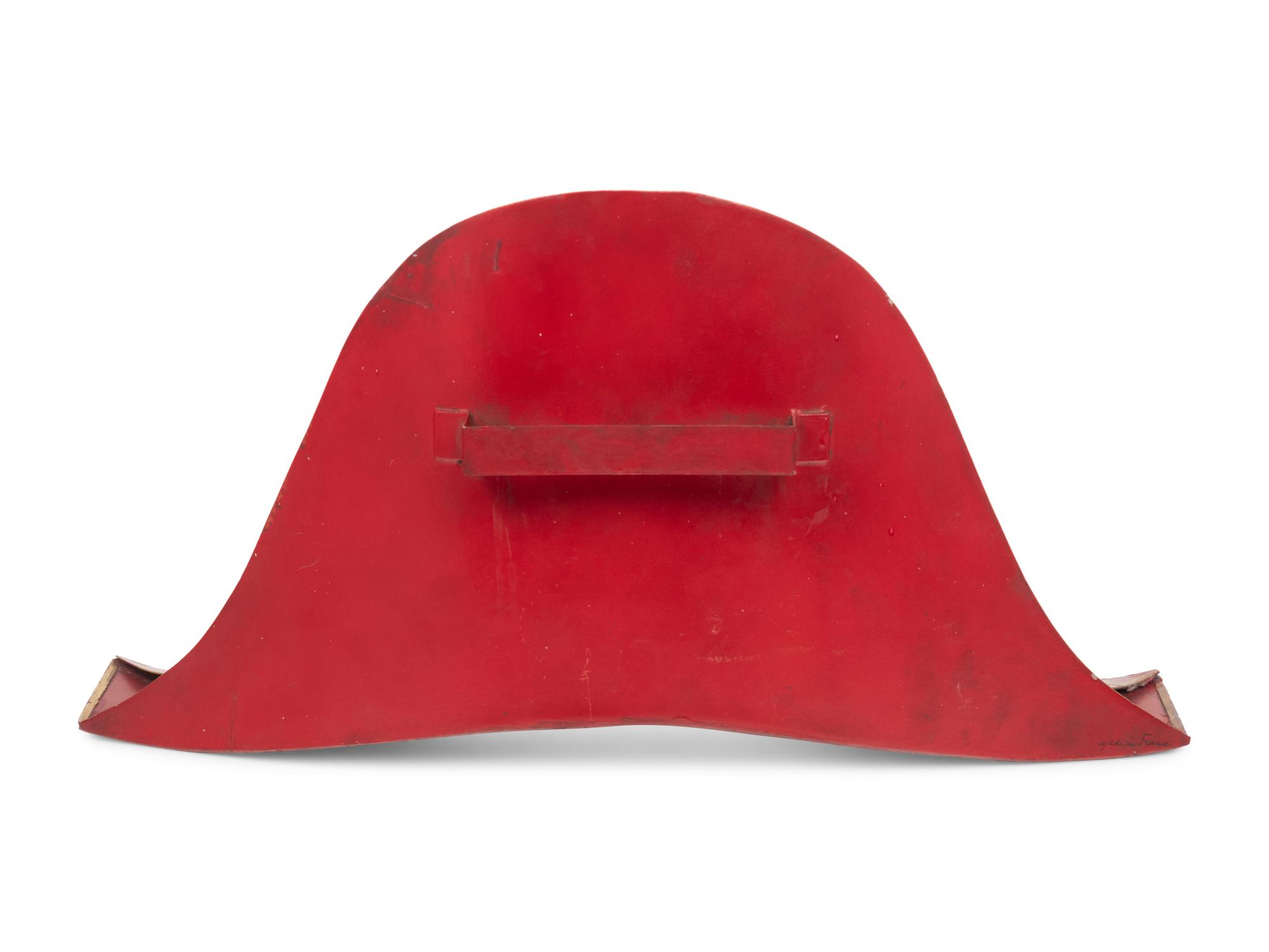 A Painted Tôle Bicorne Hat