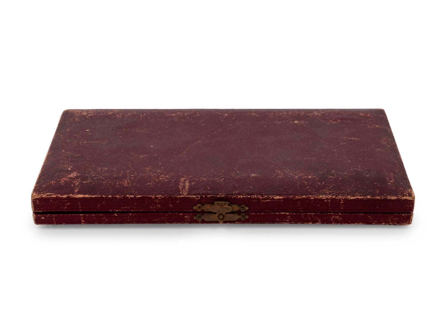 A Cased Silver-Plate Serving Set