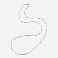 A diamond and white gold necklace