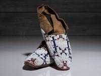 Cheyenne Beaded Hide Moccasins