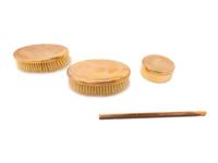 A Tiffany & Co. 14-Karat Gold Four-Piece Dresser Set