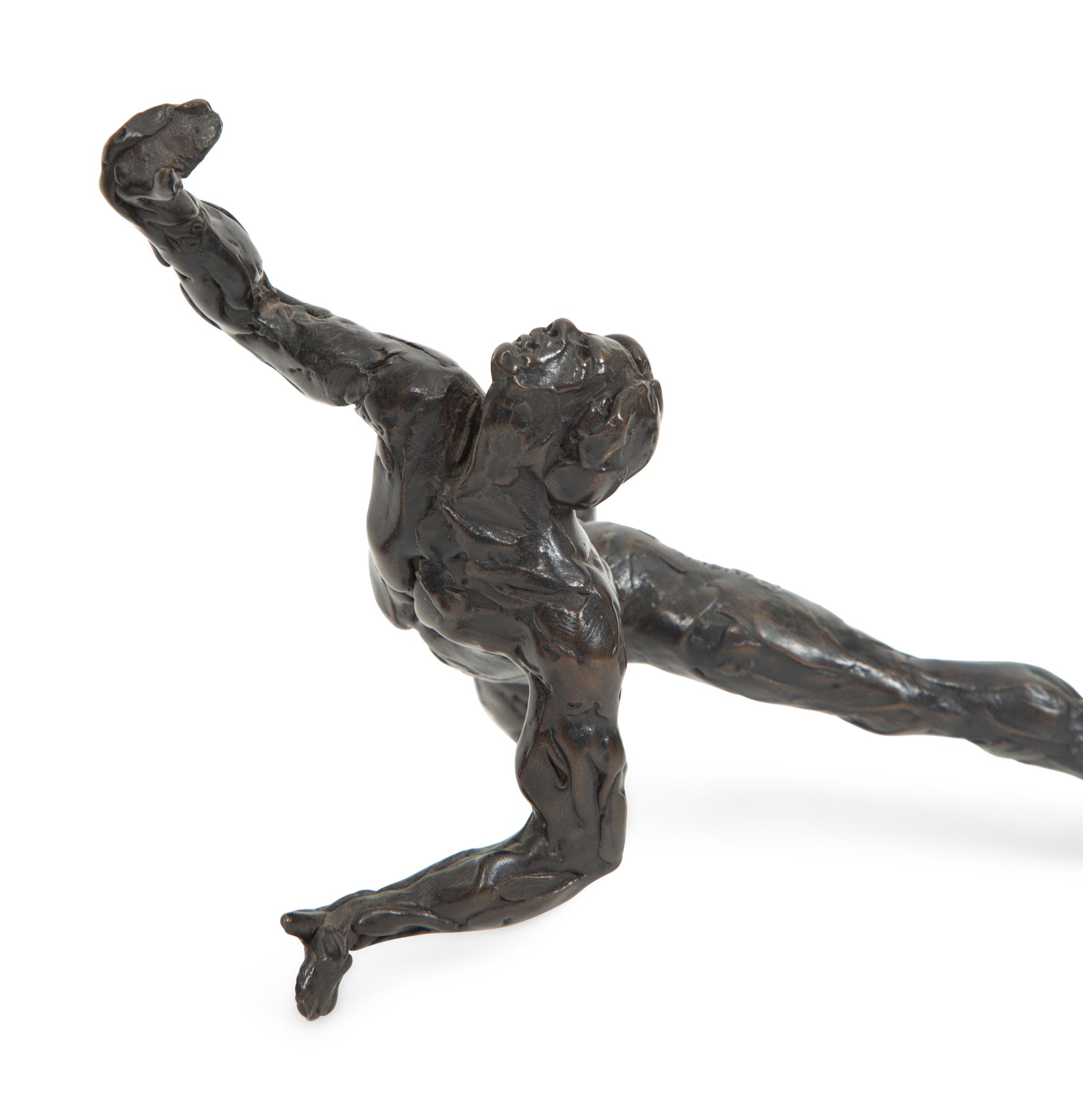 A Pair of Grand Tour Bronze Figures cast by F. Barbedienne