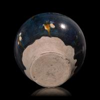 A Chinese Sancai Glazed Pottery Jar, Tang Dynasty 唐 三彩罐